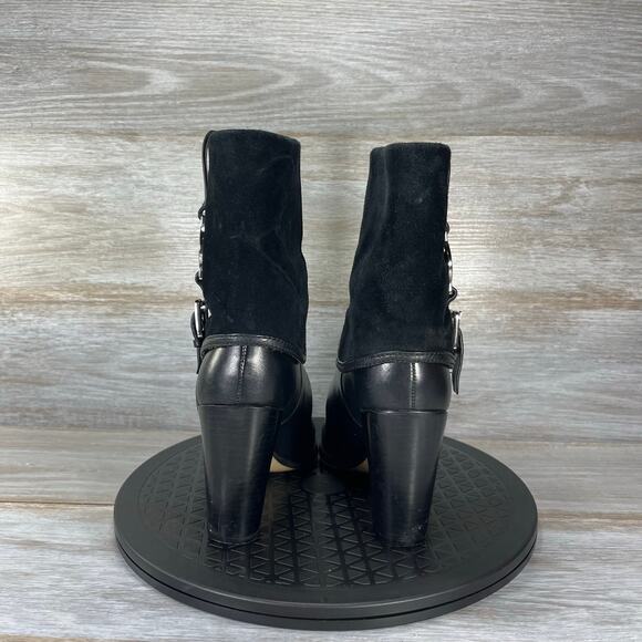 Michael Kors Women’s Fulton Signature Logo Harness Boots Size 7 M - Picture 6 of 10